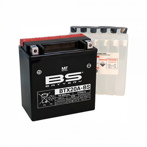 BS-Battery Аккумулятор BTX20A-BS 12В, 17 Ач, 150x87x161, +/- (YTX20A-BS)
