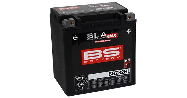 BS-Battery BGZ32HL Аккумулятор BS SLA MAX, 12В, 32 Ач, 500 А 170x132x175, обратная (- / +), (YIX30HL)