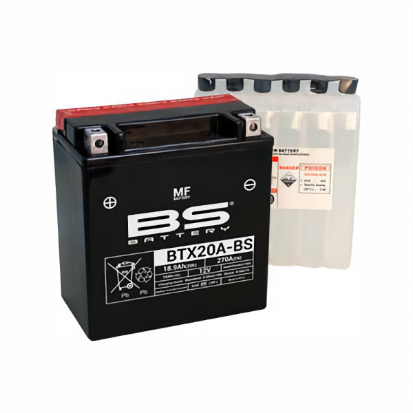 BS-Battery Аккумулятор BTX20A-BS 12В, 17 Ач, 150x87x161, +/- (YTX20A-BS)