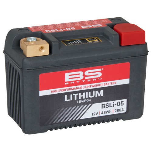 BS-Battery 360105 BSLI-05 Аккумулятор BS-Lithium 12В 4 Ач, 48 Wh, 280A 134x65x92, обратная ( -/+ )