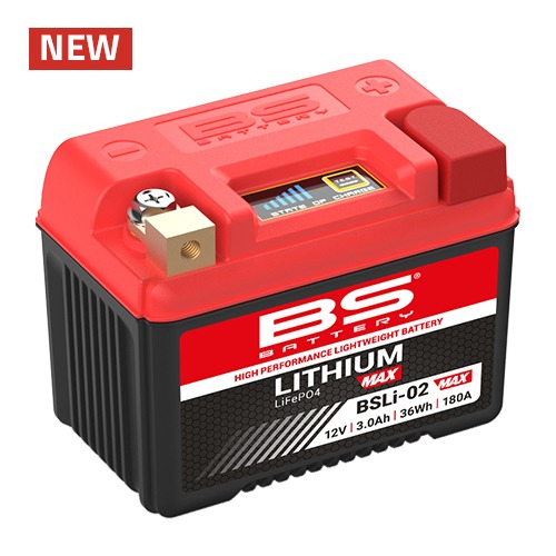 BS-Battery 360115 BSLI-02 Max Аккумулятор BS-Lithium 12В 3 Ач, 36 Wh, 180A 114x70x85, обратная ( -/+ )