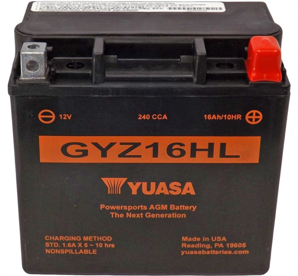 Аккумулятор YUASA GYZ16HL