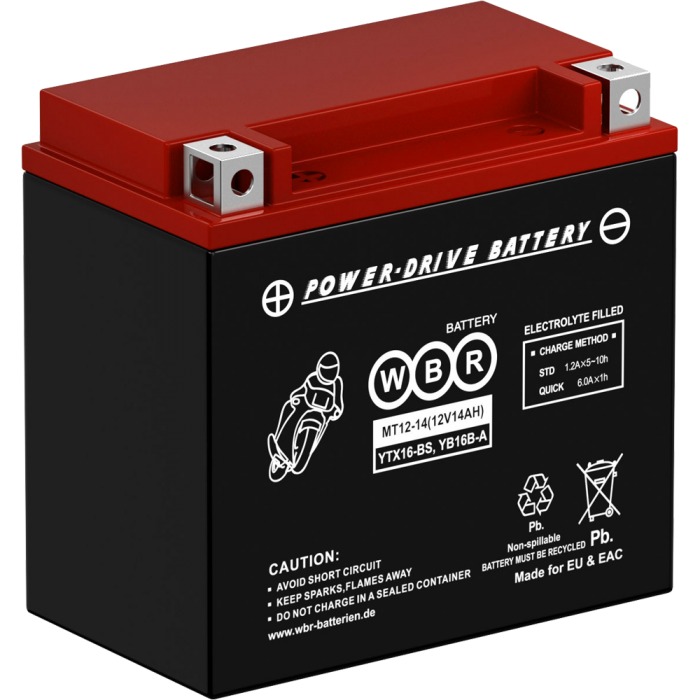Аккумулятор WBR  MT12-14 (YTX16-BS, YB16B-A)
