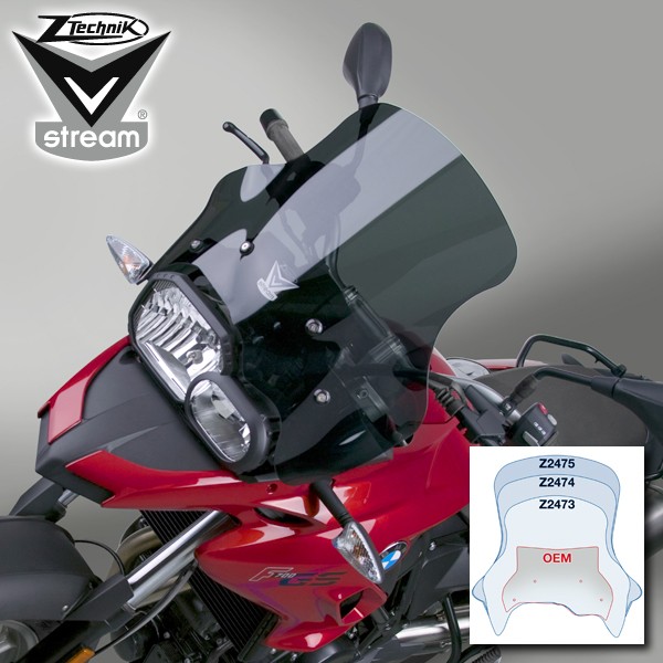 ZTechnik Ветровое стекло F700GS(35см) 95% Z2473