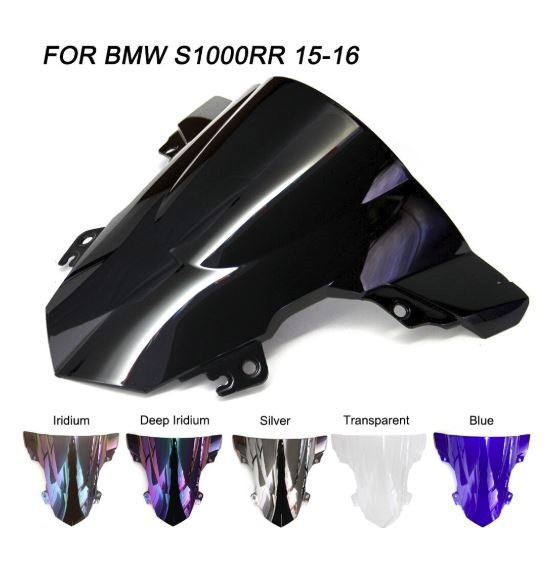 Ветровое стекло LBA для BMW S1000RR 15-17 DoubleBubble Черное