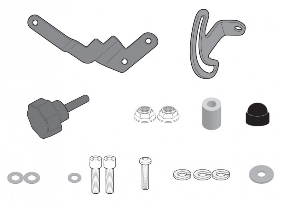 Givi	D5128KIT Крепеж ветрового стекла BMW R1250GS 19-21