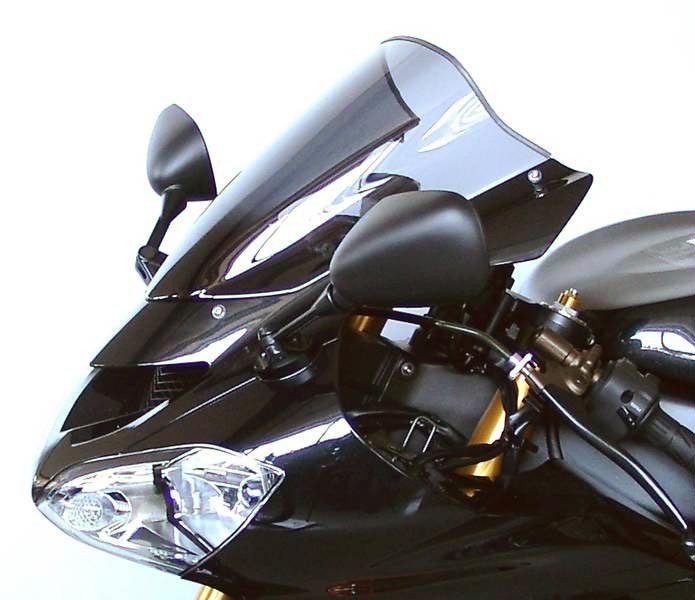 MRA Ветровое стекло для ZX-10R (ZXT00C) 2004-2005, Z750S 2005-2007 Racing R, цвет Серый
