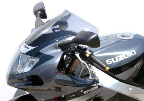 MRA Ветровое стекло для GSX-R1000 2001-2002, GSX-R750 2000-2003, GSX-R600 2001-2003 Spoiler S, цвет Серый