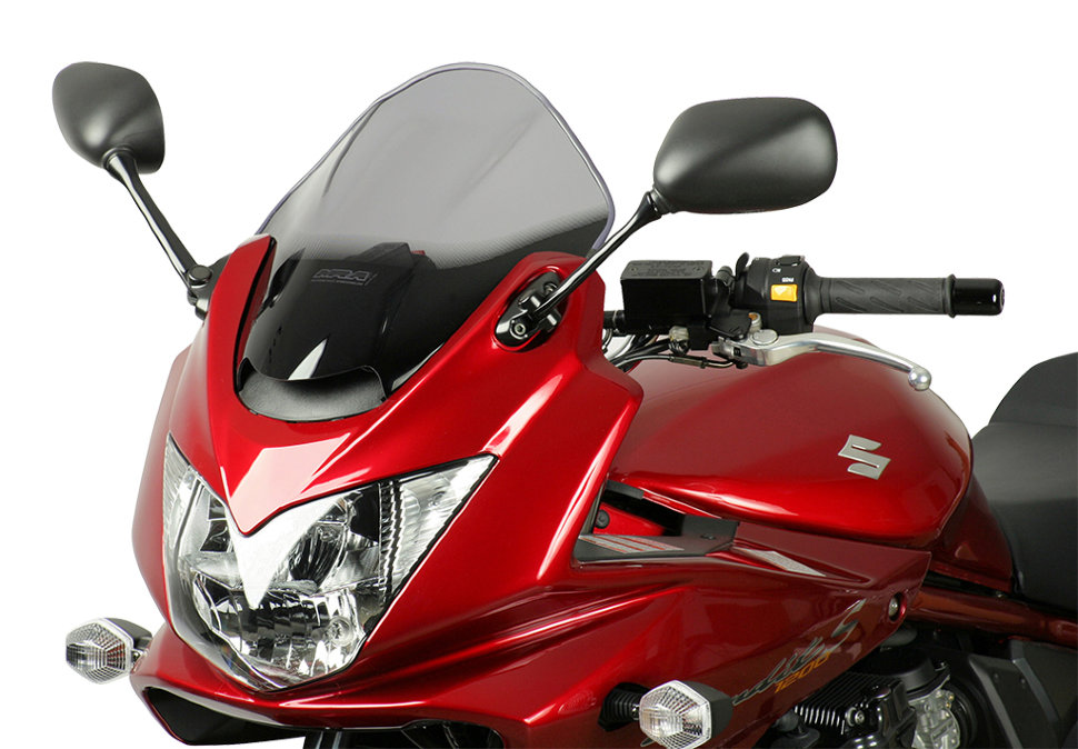 MRA Ветровое стекло для GSF1200S Bandit 2006, GSF1250 Bandit 2007-2014, GSF650S Bandit 2005-2008 Spoiler S, цвет Серый