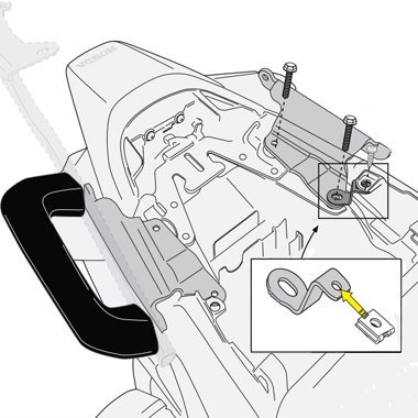 GIVI 1132KIT Доп комплект крепежа для установки PLXR1132 на Honda VFR 800 F 14-16