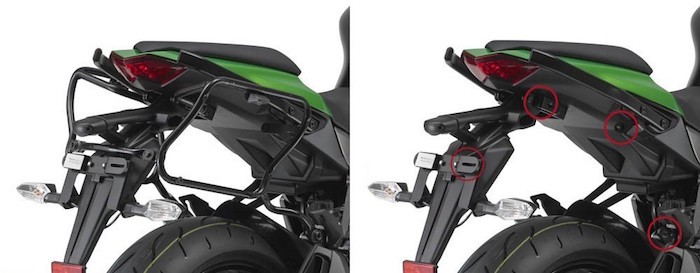 Kappa KLXR4100 Крепеж боковых кофров KAW Z1000SX 2011