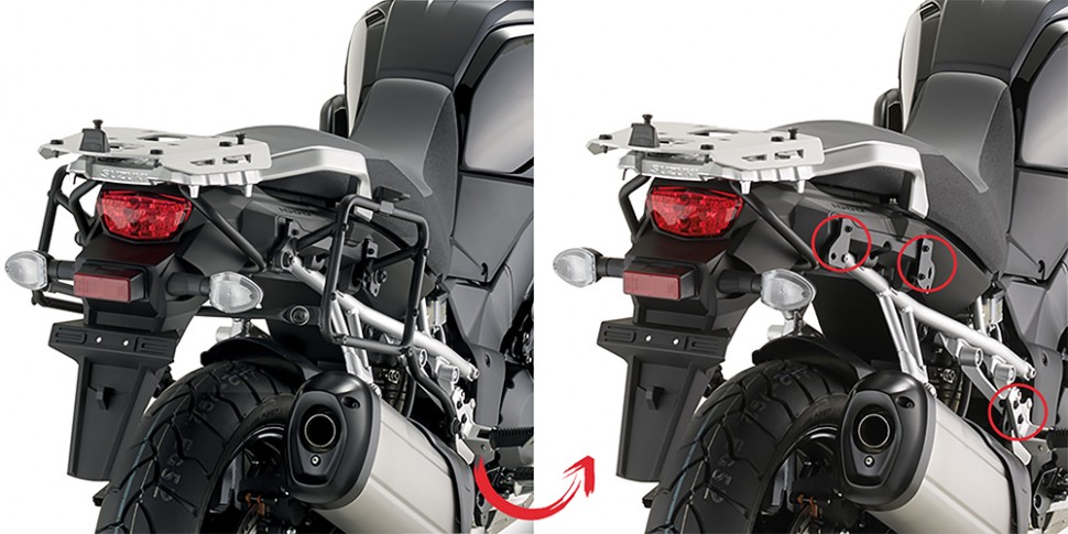 Kappa KLR3105 Крепеж боковых кофров SUZ DL1000 2014