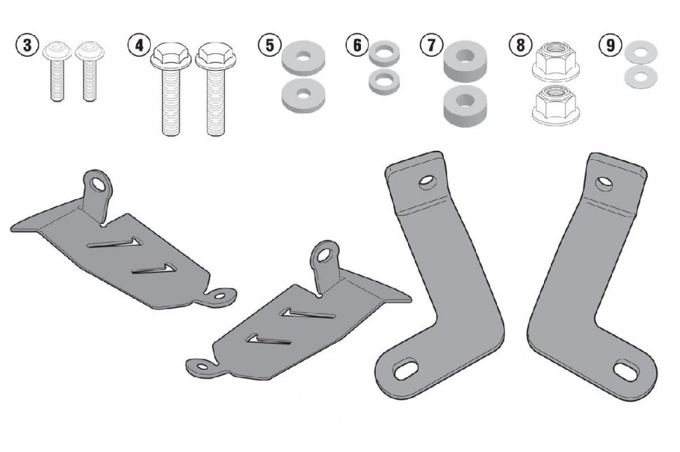 Givi 2118KIT Комплект для установки TE2118 Yamaha MT-07 14-17