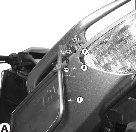 GIVI T273 Крепление мягких боковых сумок Givi на Yamaha T-MAX 500 08-11