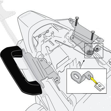 GIVI 1132KIT Доп комплект крепежа для установки PLXR1132 на Honda VFR 800 F 14-16