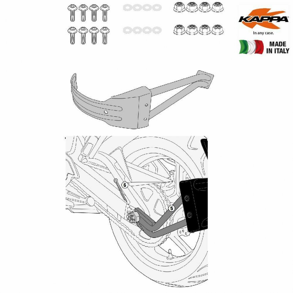 Kappa RM4114KITK Крепеж хагерра KIT FOR RM01 KAW VERSYS 15-17