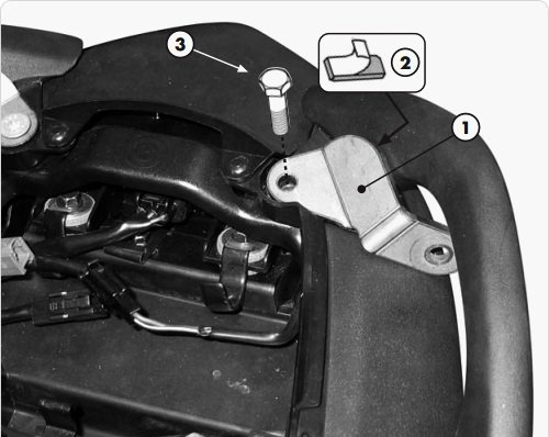 GIVI PLX447KIT доп крепления для Kawasaki KLE650 Versys 06-09