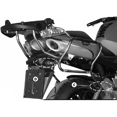 Givi PLX538 Крепеж боковых кофров Suzuki GSR600 06-11