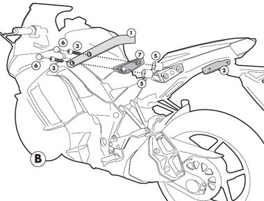 Givi 4100KIT Установочный комплект для PLXR4100
