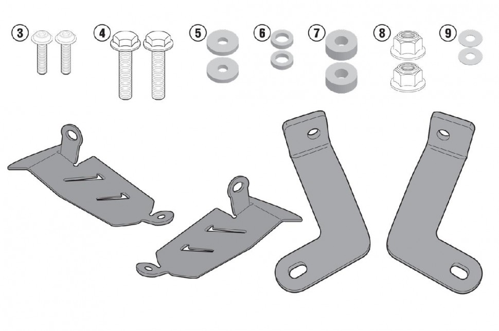 Givi TE2118 Крепёж боковых кофров EASYLOCK Yamaha MT-07 14-17
