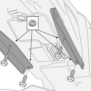 Givi 2115KIT Комплект для установки TE2115 Yamaha MT-09 13-16