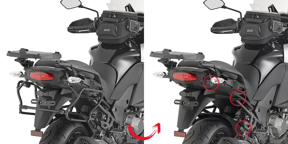 GIVI PLXR4113 Крепление  боковых кофров V35 Monokey Side на Kawasaki Versus 1000 15-16