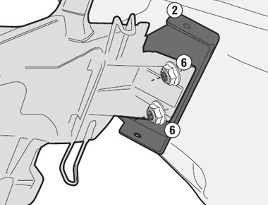 Givi 4109KIT Установочный комплект KAW Z800 13-17