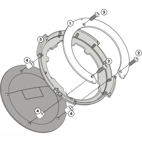 Givi BF01 Крепеж TANKLOCK сумки на бак мотоцикла Suzuki