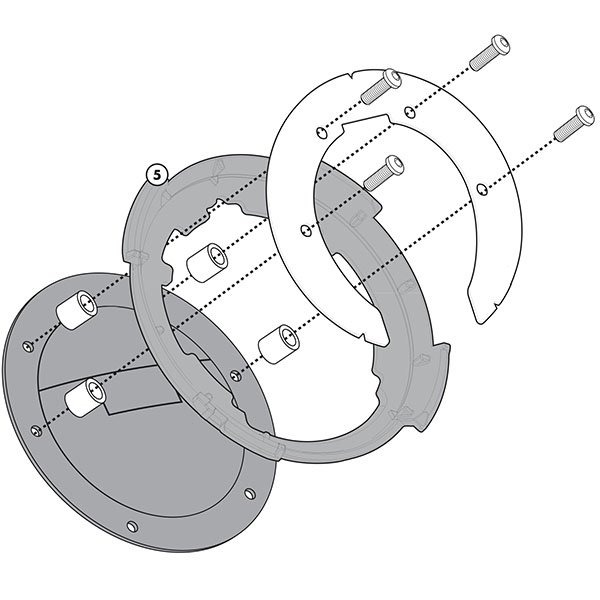 Givi BF08 Крепеж TANKLOCK сумки на бак мотоцикла Ducati