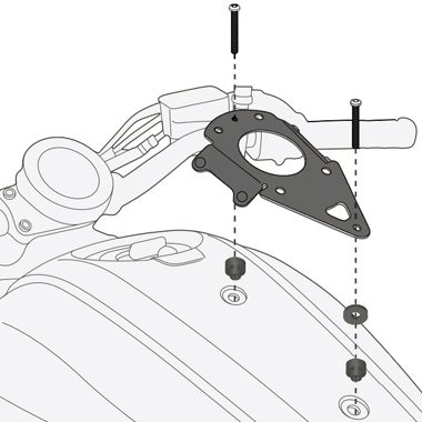 Givi BF24 Крепеж TANKLOCK сумки на бак мотоцикла Yamaha XSR700 16-18