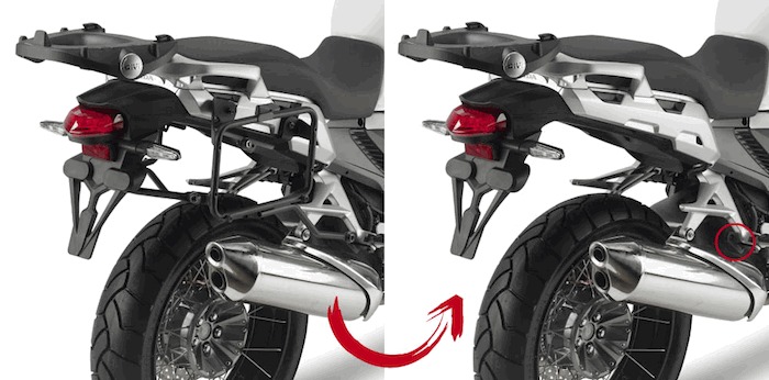 Kappa KLR1110 Крепеж боковых кофров HON 1200 2012