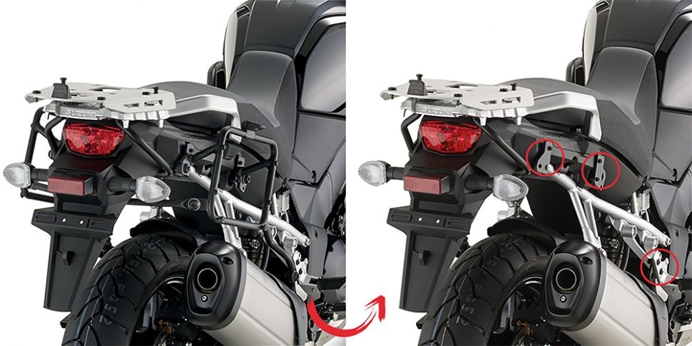 Kappa KLR3105 Крепеж боковых кофров SUZ DL1000 2014