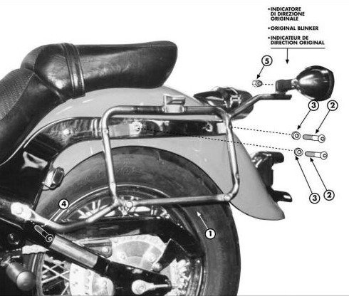 Givi PL732 Крепеж боковых кофров Kawasaki VN800 Classic 96-02