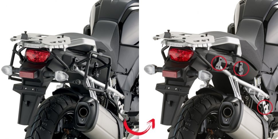 GIVI PLR3105 Крепёж боковых кофров на DL1000 V-STROM 14-17