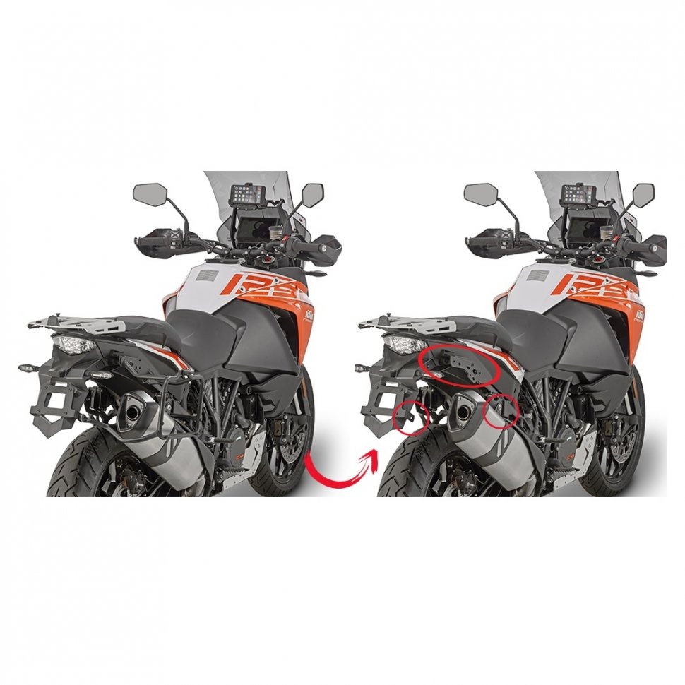 Givi PLR7706 Крепеж боковых кофров KTM 1050/1090/1190 Adventure, 1290 Super Adventure R/S
