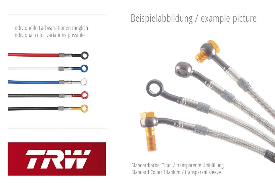 Lucas TRW MCH477V2 Шланги тормозные переднего тормоза армированные