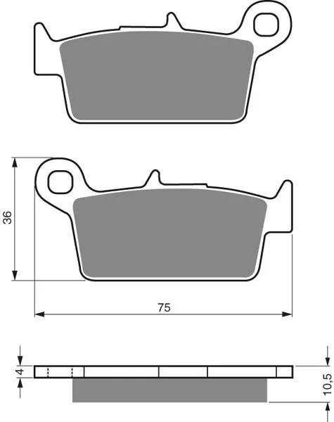 Тормозные колодки для мотоциклов GOLDfren 003 S33