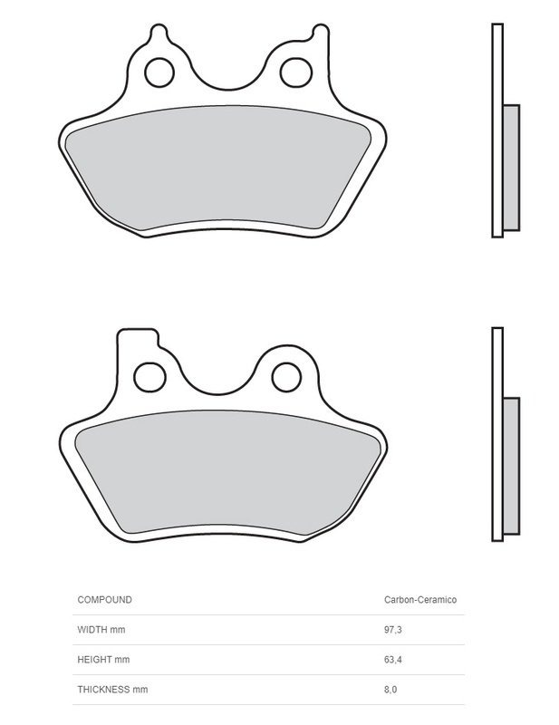 Brembo 07HD16CC Тормозные колодки