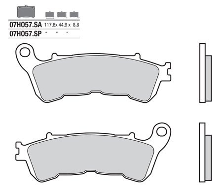 Brembo 07HO57LA колодки тормозные (FDB2196)