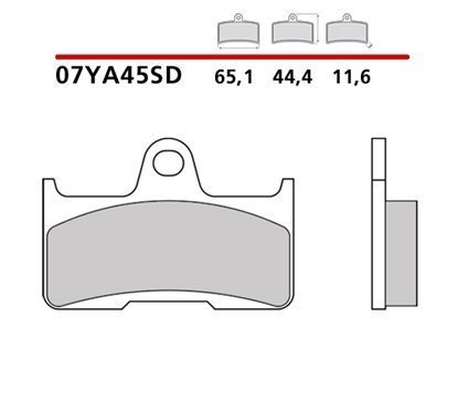 Brembo 07YA45SD Тормозные колодки
