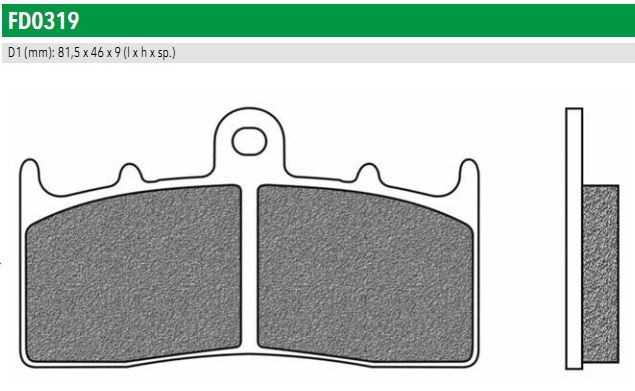 Newfren FD0319SP Тормозные колодки дисковые ROAD TTPRO SINTERED (FDB2124ST)