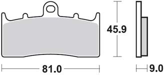 Тормозные колодки Lucas TRW – MCB736SRT