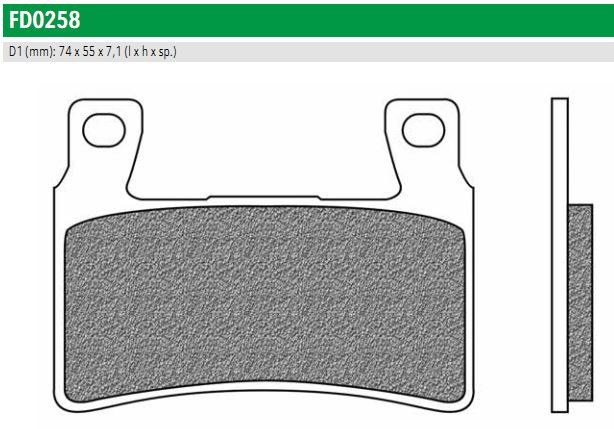 Newfren FD0258TS Тормозные колодки дисковые мото ROAD TOURING SINTERED (FDB2114ST FDB2079)