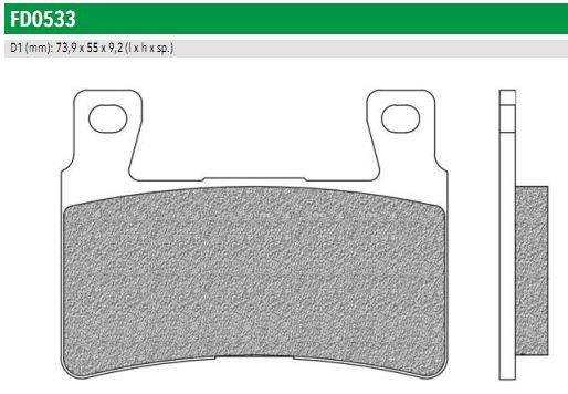 Newfren FD0533SH Тормозные колодки дисковые ROAD HD SINTER