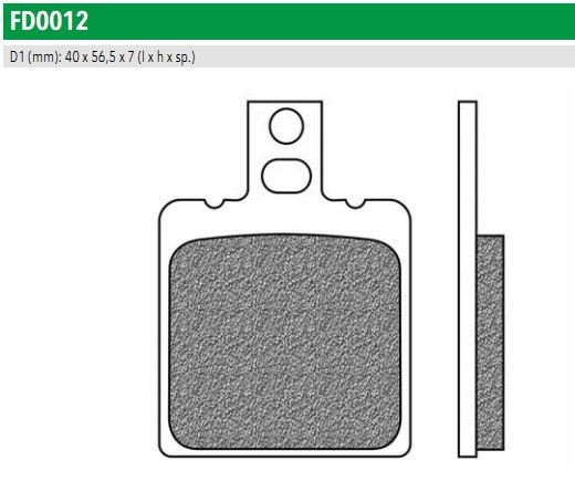 Newfren FD0012TS Тормозные колодки дисковые мото ROAD TOURING SINTERED (FDB207ST)