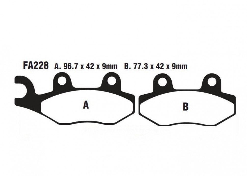 EBC Тормозные колодки FA228HH DOUBLE H Sintered