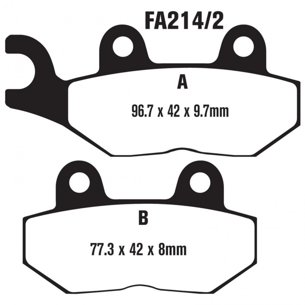 EBC Тормозные колодки FA214/2HH DOUBLE H Sintered