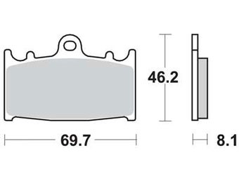 Тормозные колодки Lucas TRW – MCB602SRT