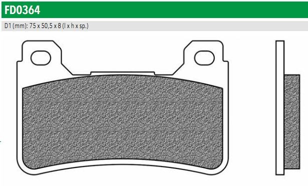 Newfren FD0364SP Тормозные колодки дисковые мото ROAD TTPRO SINTERED (FDB2181ST)