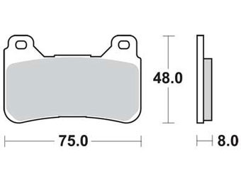 Тормозные колодки Lucas TRW – MCB755SRT